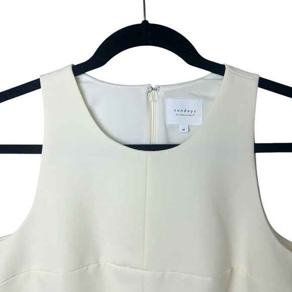 Sundays by We Are Sundays Rae Cropped Top Ivory Sz M - Picture 4 of 11
